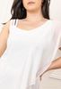 Picture of PLUS SIZE ASYMETRIC WHITE DRESS